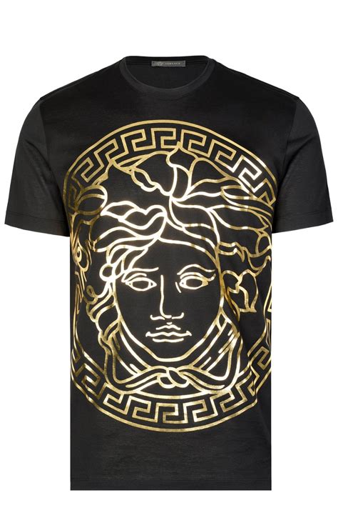 versace medusa head logo t shirt|versace medusa t shirt men.